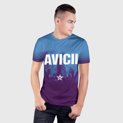 Мужская футболка 3D Slim  Avicii, цвет 3D печать - фото 3