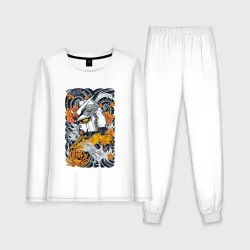 Женская пижама с лонгсливом хлопок Gundam Love