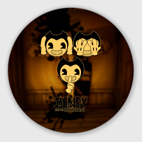 Круглый коврик для мышки Bendy and the ink machine (28)