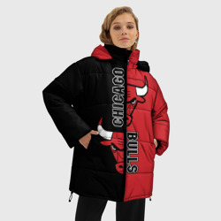 Женская зимняя куртка Oversize Чикаго Буллз - фото 2