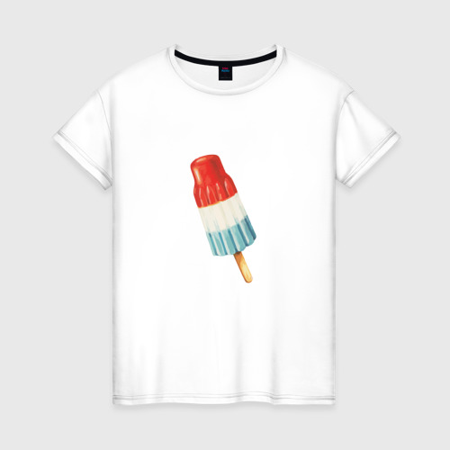 Женская футболка хлопок Мороженое