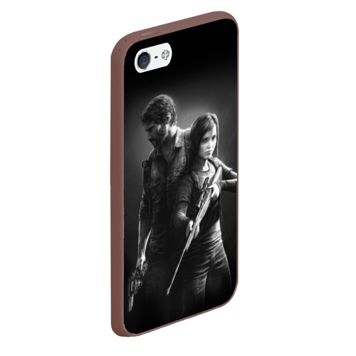 Чехол для iPhone 5/5S матовый The Last of Us, цвет коричневый - фото 3