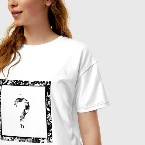 Женская футболка хлопок Oversize XXXTentacion 4, цвет белый - фото 3