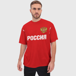 Мужская футболка oversize 3D Сборная России - фото 2