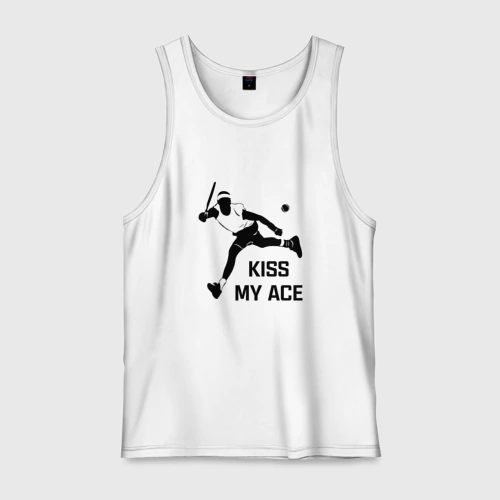 Мужская майка хлопок Kiss My Ace Теннис