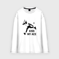 Мужской лонгслив oversize хлопок Kiss My Ace