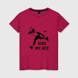 Женская футболка хлопок Kiss My Ace