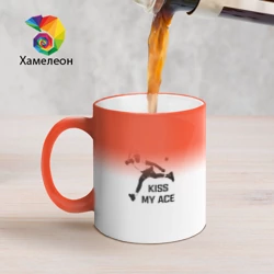 Кружка хамелеон Kiss My Ace Теннис
