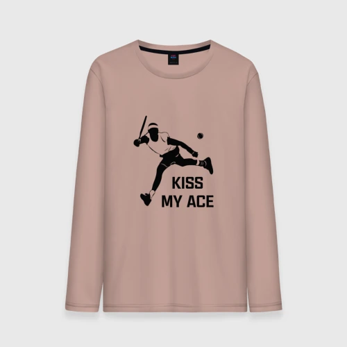 Мужской лонгслив хлопок Kiss My Ace Теннис