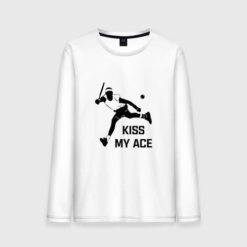 Мужской лонгслив хлопок Kiss My Ace Теннис