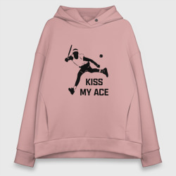Женское худи Oversize хлопок Kiss My Ace Теннис
