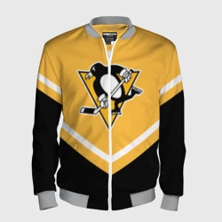 Мужской бомбер 3D Pittsburgh Penguins Форма 1
