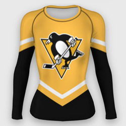 Женский рашгард 3D Pittsburgh Penguins Форма 1