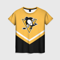 Женская футболка 3D Pittsburgh Penguins Форма 1