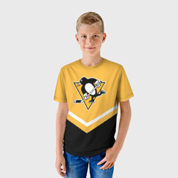 Детская футболка 3D Pittsburgh Penguins Форма 1 - фото 2