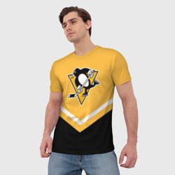 Мужская футболка 3D Pittsburgh Penguins Форма 1 - фото 2