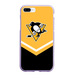 Чехол для iPhone 7Plus/8 Plus матовый Pittsburgh Penguins Форма 1