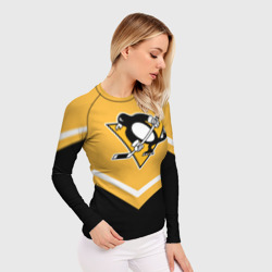 Женский рашгард 3D Pittsburgh Penguins Форма 1 - фото 2