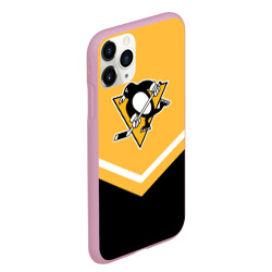 Чехол для iPhone 11 Pro Max матовый Pittsburgh Penguins Форма 1 - фото 2