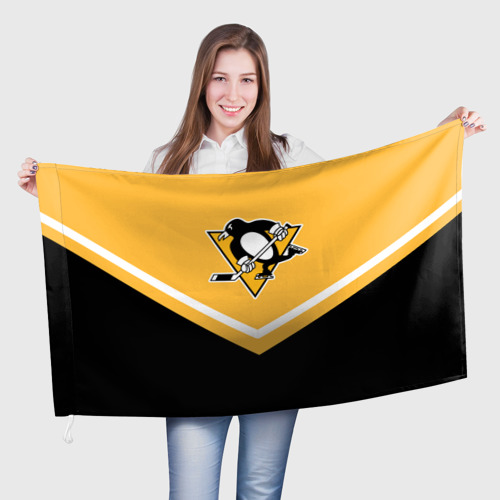 Флаг 3D Pittsburgh Penguins Форма 1