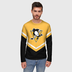 Мужской лонгслив 3D Pittsburgh Penguins Форма 1 - фото 2