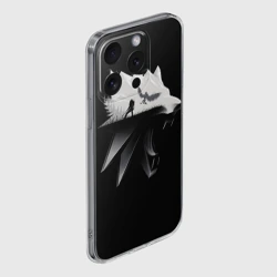 Чехол для iPhone 15 Pro Max силиконовый с защитой камеры Волк - фото 2