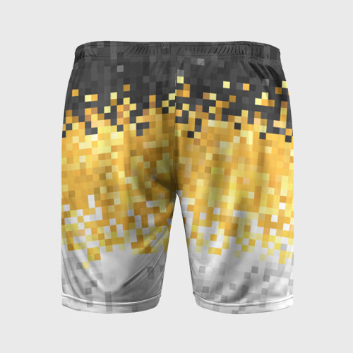Мужские шорты спортивные 1858 Имперский флаг пикселами, цвет 3D печать - фото 2