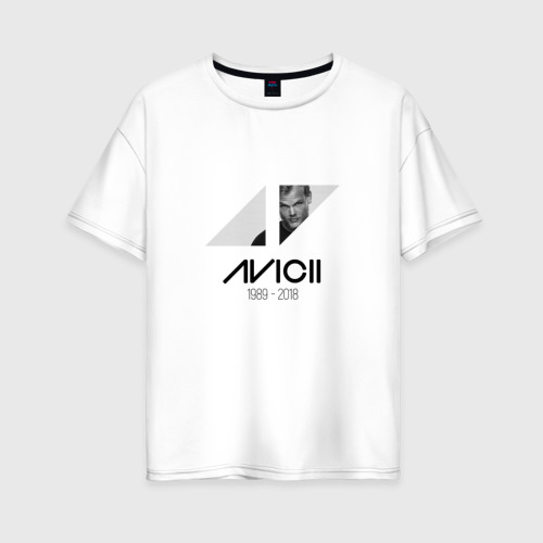 Женская футболка хлопок Oversize Dj Avicii