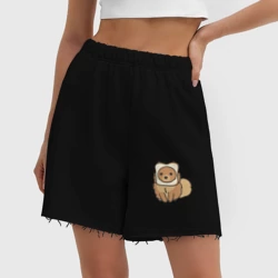 Женские шорты oversize футер хлопок Шпиц - фото 2