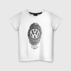 Детская футболка хлопок Volkswagen it's in my DNA