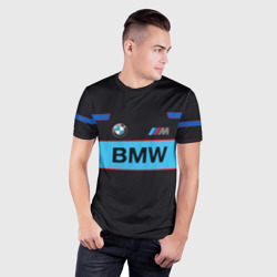Мужская футболка 3D Slim BMW - фото 2