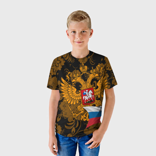 Детская футболка 3D Россия, цвет 3D печать - фото 3