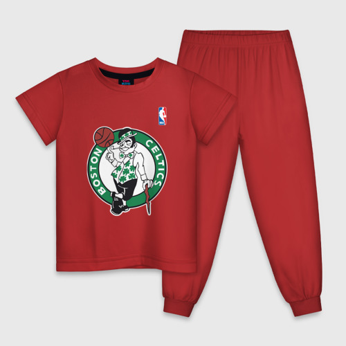 Детская пижама хлопок Boston Celtics, цвет красный