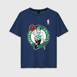 Женская футболка хлопок Oversize Boston Celtics