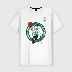 Мужская футболка хлопок Slim Boston Celtics