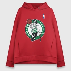 Женское худи Oversize хлопок Boston Celtics