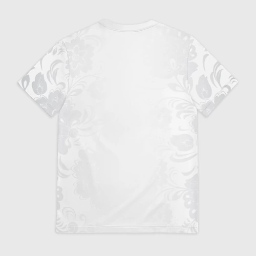 Мужская футболка 3D с принтом Россия, вид сзади #1