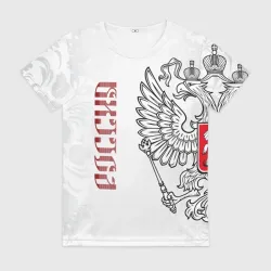 Женская футболка 3D Россия