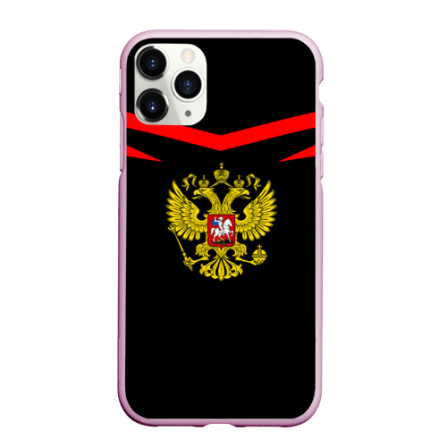 Чехол для iPhone 11 Pro Max матовый Россия, цвет розовый