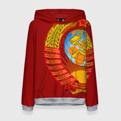 Женская толстовка 3D Герб СССР