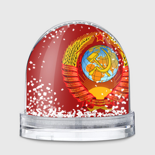 Игрушка Снежный шар Герб СССР