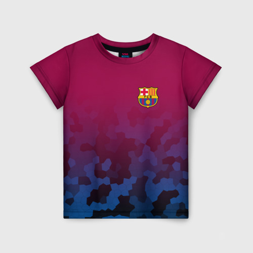 Детская футболка 3D FC Barca sport, цвет 3D печать