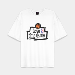 Мужская футболка Oversize хлопок premium I love this game