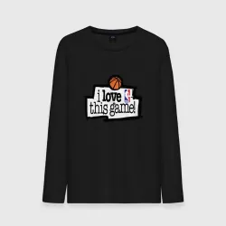 Мужской лонгслив хлопок I love this game