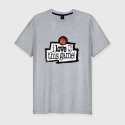 Мужская футболка хлопок Slim I love this game