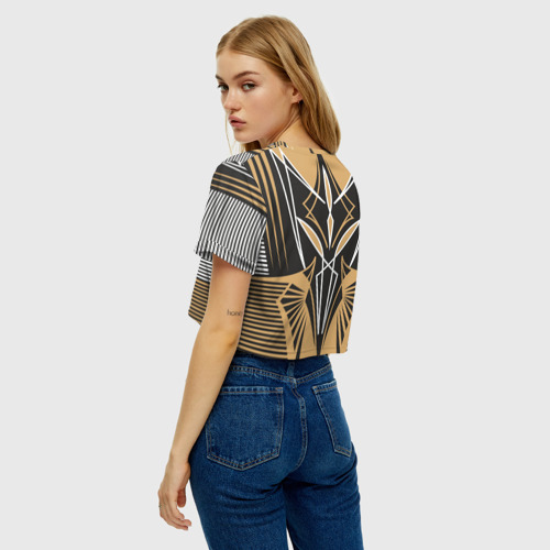 Женская футболка Crop-top 3D Узор 19, цвет 3D печать - фото 5