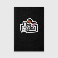 Обложка для паспорта матовая кожа NBA. I love this game