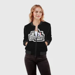 Женский бомбер 3D NBA. I love this game - фото 2