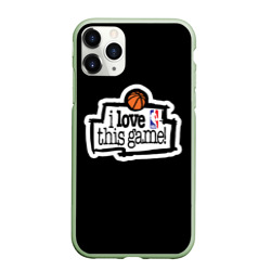 Чехол для iPhone 11 Pro матовый NBA. I love this game