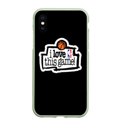 Чехол для iPhone XS Max матовый NBA. I love this game